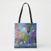 Wildbloemen Regenboog van de Canvas tas van de Ver (Voorkant)