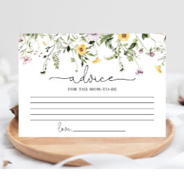 Wildbloemen romantisch bloemadvies voor moeder oud informatiekaartje