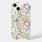 Wildbloemen Roze Paarse geel Bloemen groen Case-Mate iPhone Case (Achterkant)