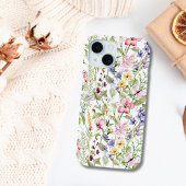 Wildbloemen Roze Paarse geel Bloemen groen Case-Mate iPhone Case