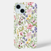 Wildbloemen Roze Paarse geel Bloemen groen Case-Mate iPhone Case (Achterkant)