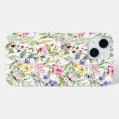 Wildbloemen Roze Paarse geel Bloemen groen Case-Mate iPhone Case (Achterkant (horizontaal))