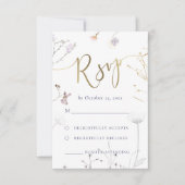 wildbloemen RSVP bruiloft (Voorkant)