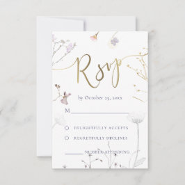 wildbloemen RSVP bruiloft