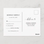 Wildbloemen RSVP Weddenschap Briefkaart (Achterkant)