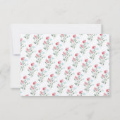 Wildbloemen rustieke bloemenbruiloft dank u kaart (Achterkant)