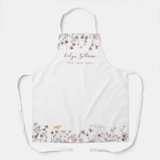 Wildbloemen schort (Voorkant)