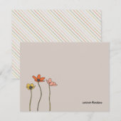 Wildbloemen Stationery Notitiekaartje (Voorkant / Achterkant)