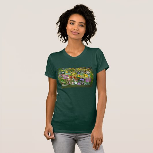 wildbloemen t-shirt (Voorkant volledig)