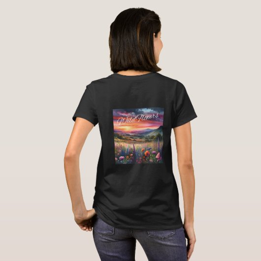 "Wildbloemen" T-shirt (Achterkant volledig)