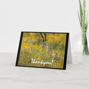 Wildbloemen Thankyou!Kaart Bedankkaart