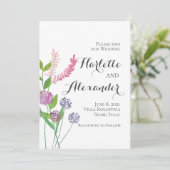 Wildbloemen Thema Kaart (Staand voorkant)