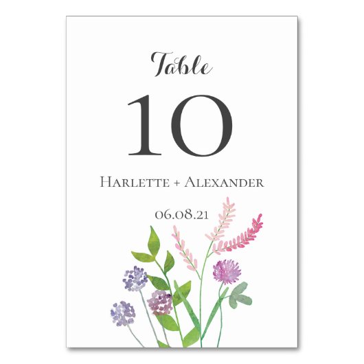 Wildbloemen Thema Kaart (Voorkant)