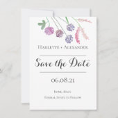 Wildbloemen Thema Save The Date (Voorkant)