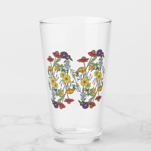 Wildbloemen Tumnler Glas (Voorkant)