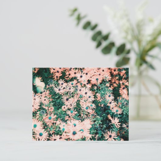 Wildbloemen unieke kleuren briefkaart (Staand voorkant)