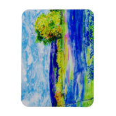 wildbloemen van blauwbonet magneet (Verticaal)