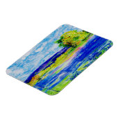 wildbloemen van blauwbonet magneet (Linkerzijde)