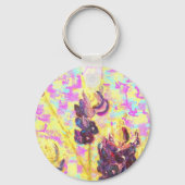 wildbloemen van blauwbonet sleutelhanger (Voorkant)