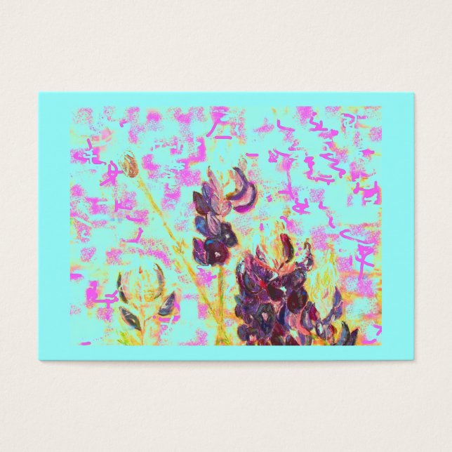 wildbloemen van blauwbonet visitekaartjes (Voorkant)