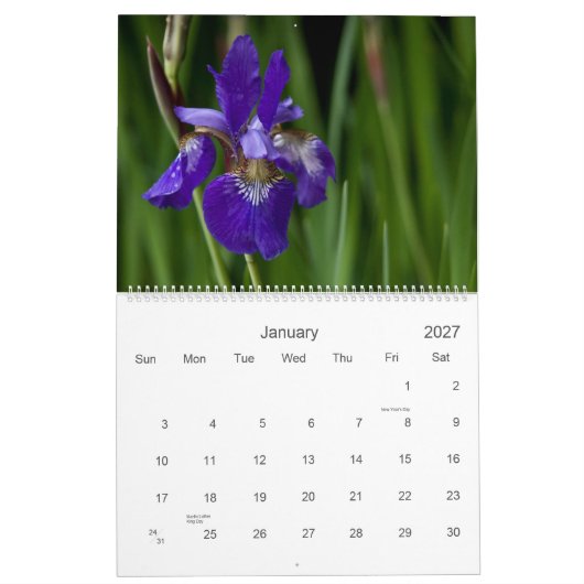 Wildbloemen van de Europese kalender 2010 (Jan 2027)