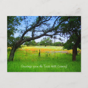 Wildbloemen van het Texas Hill Country Briefkaart