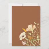 Wildbloemen verbrande Sinaasappels roest terracott Kaart (Achterkant)