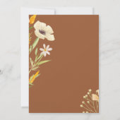 Wildbloemen verbrande Sinaasappels roest terracott Kaart (Achterkant)