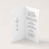 Wildbloemen Viering van het leven Foto Gebed Kaart Visitekaartje (Binnen)