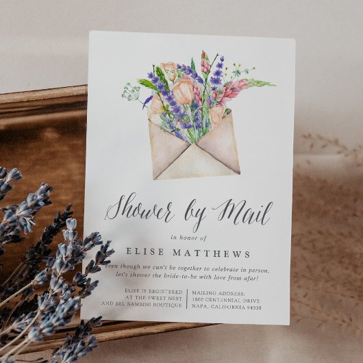 Wildbloemen Virtuele Baby of Vrijgezellenfeest per Kaart