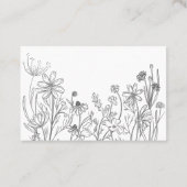 Wildbloemen Visitekaartje (Achterkant)