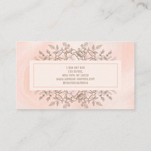 Wildbloemen Visitekaartje (Achterkant)