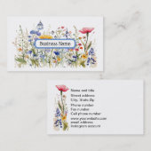 Wildbloemen Visitekaartje (Voorkant / Achterkant)