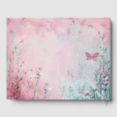 Wildbloemen & Vlinders Bruiloft  Gastenboek (Achterkant)