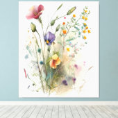 wildbloemen voor natuur liefhebbers canvas afdruk (Insitu (Houten vloer))