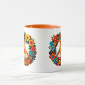 Wildbloemen Vredesteken bloemenkrans Mok (Midden)