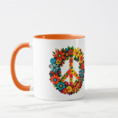 Wildbloemen Vredesteken bloemenkrans Mok (Links)