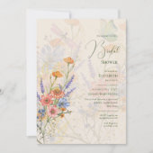 Wildbloemen Vrijgezellenfeest BOHO Gedrukt of digi Kaart (Voorkant)