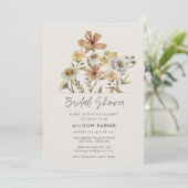 Wildbloemen Vrijgezellenfeest Kaart (Staand voorkant)