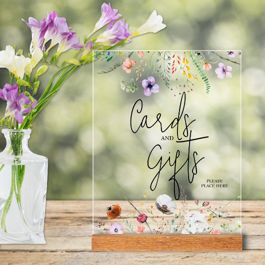 Wildbloemen Vrijgezellenfeest Kaarten en geschenke Acryl Bord