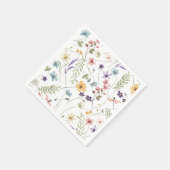 Wildbloemen vrijgezellenfeest servet (Hoek)