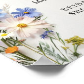 Wildbloemen Vrijgezellenfeest Welkomstteken Poster (Hoek)