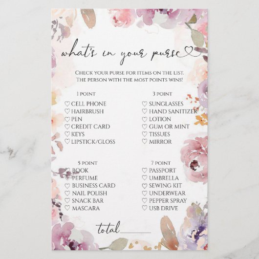 Wildbloemen wat er in je tas spel zit (Voorkant)