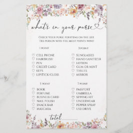 Wildbloemen wat er in je tas spel zit