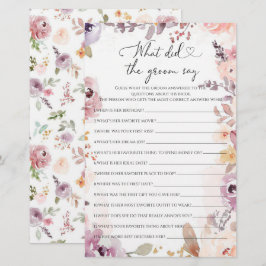 Wildbloemen Wat zei de groom over vrijgezellenfees