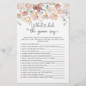 Wildbloemen Wat zei de groom over vrijgezellenfees (Voorkant)