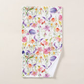 Wildbloemen | WATERVERF Bad Handdoek (Handdoek)