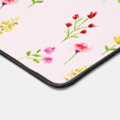 Wildbloemen Waterverf Floral Boho Chic Modern Bureaumat (Hoek)