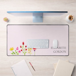 Wildbloemen Waterverf Floral Boho Chic Modern Bureaumat