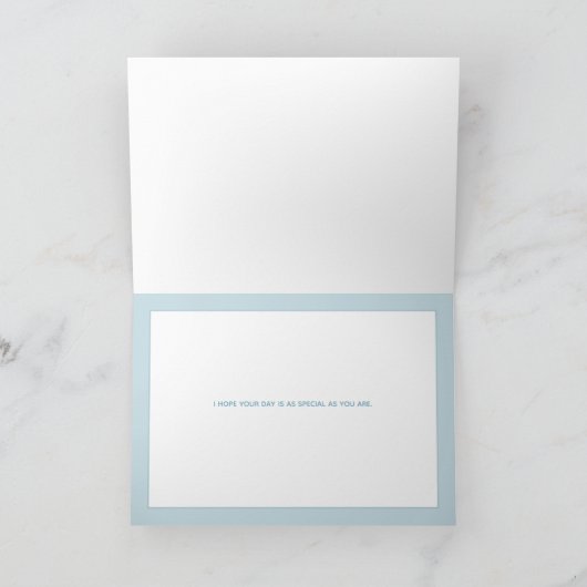 Wildbloemen Waterverf Happy Birthday Kaart (Binnen)